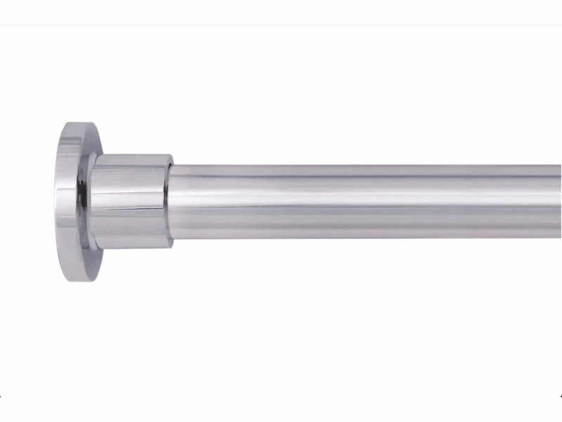 Croydex Hochwertige Duschvorhangstange in L-Form 200 x 100 cm