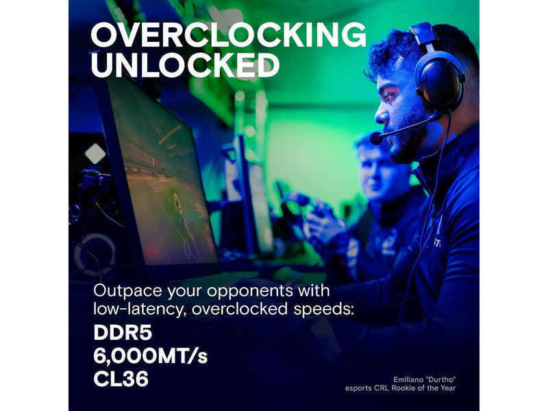 Crucial PRO Overclocking DDR5-6400 - 64GB - CL40 - Dual Channel (2 pcs) - AMD EXPO & Intel XMP - Schwarz