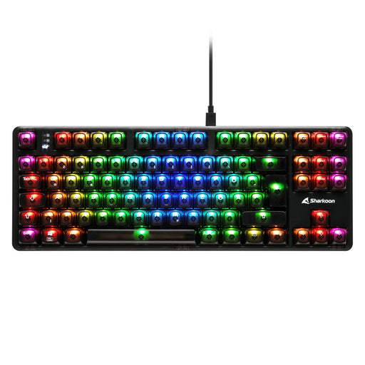 Sharkoon Crystal Shark mechanische Gaming-Tastatur, schwarz