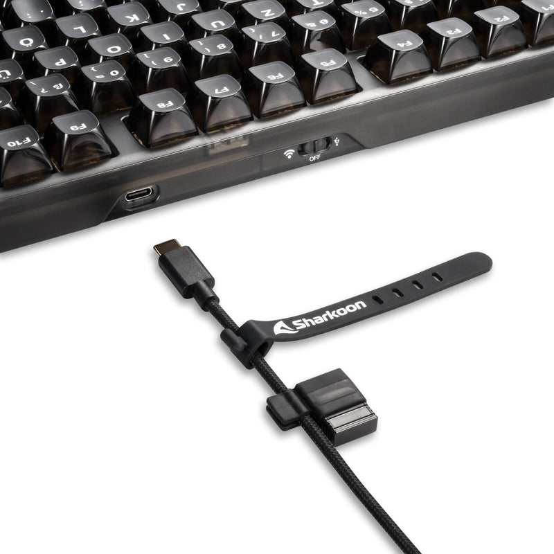 Sharkoon Crystal Shark mechanische Gaming-Tastatur, schwarz