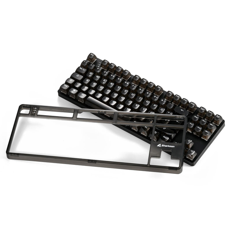 Sharkoon Crystal Shark mechanische Gaming-Tastatur, schwarz