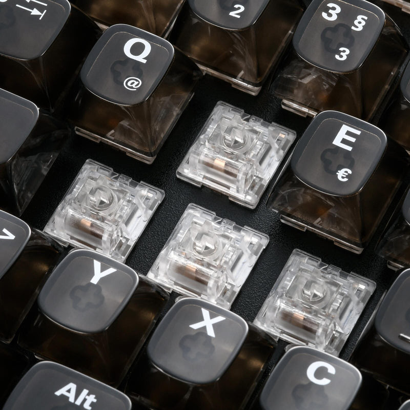 Sharkoon Crystal Shark mechanische Gaming-Tastatur, schwarz