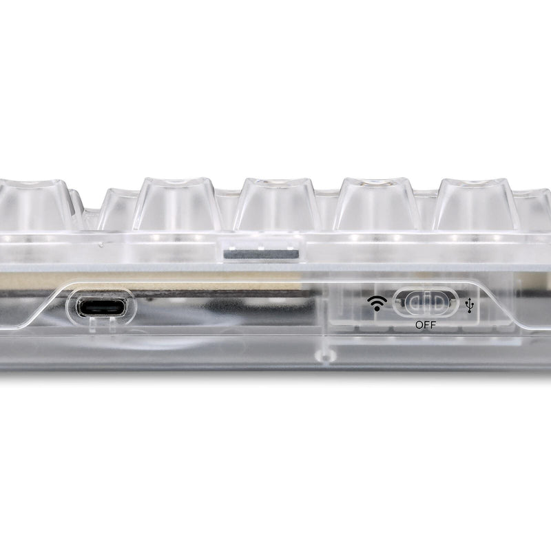 Sharkoon Crystal Shark mechanische Gaming-Tastatur, weiß
