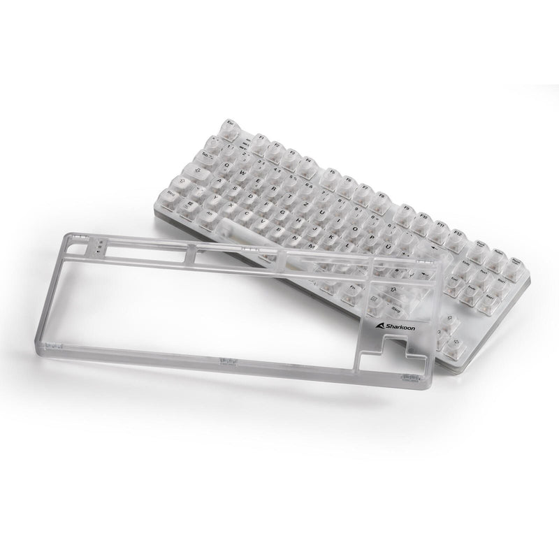 Sharkoon Crystal Shark mechanische Gaming-Tastatur, weiß