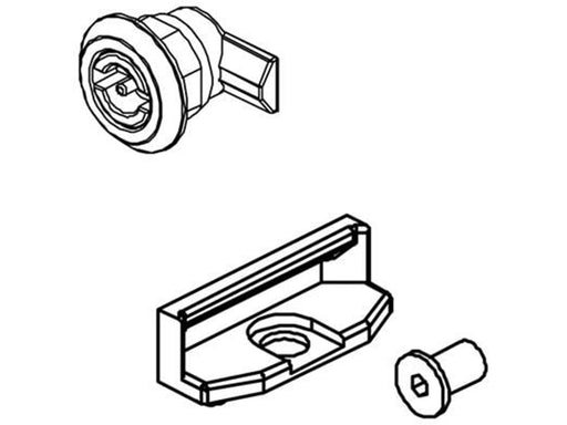 Cubic Double bit lock 3 mm complete