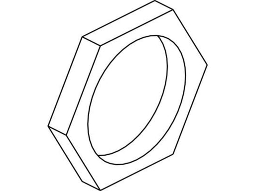 Cubic Special nut for lock casing