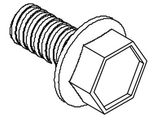 Cubic Thread forming hex flange head screw din7500 form d