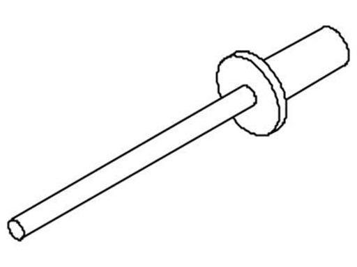 Cubic Tubular rivet countersunk