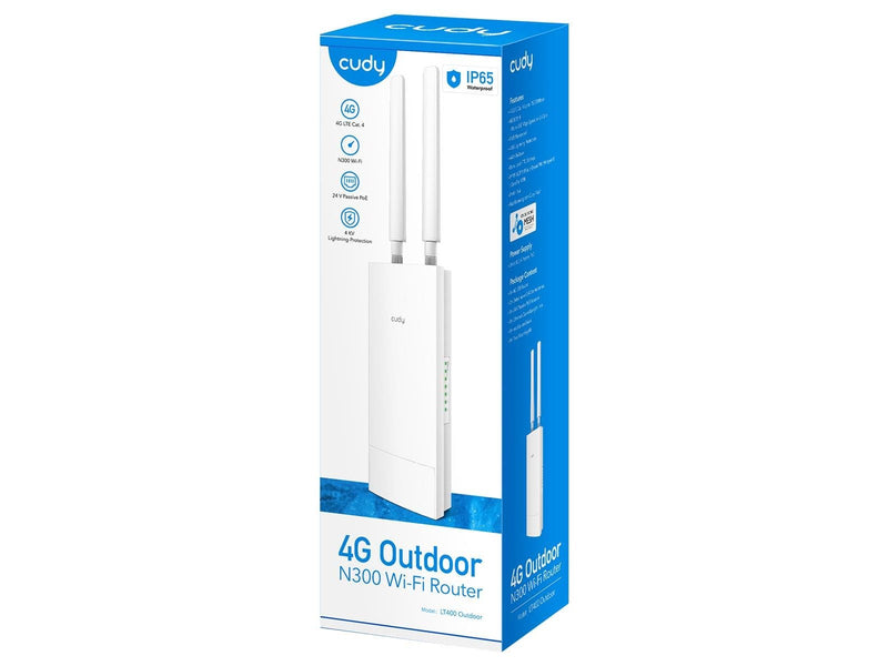Cudy LT400 Outdoor 4G N300 Wi-Fi Router - Wireless router 802.11 b/g/n