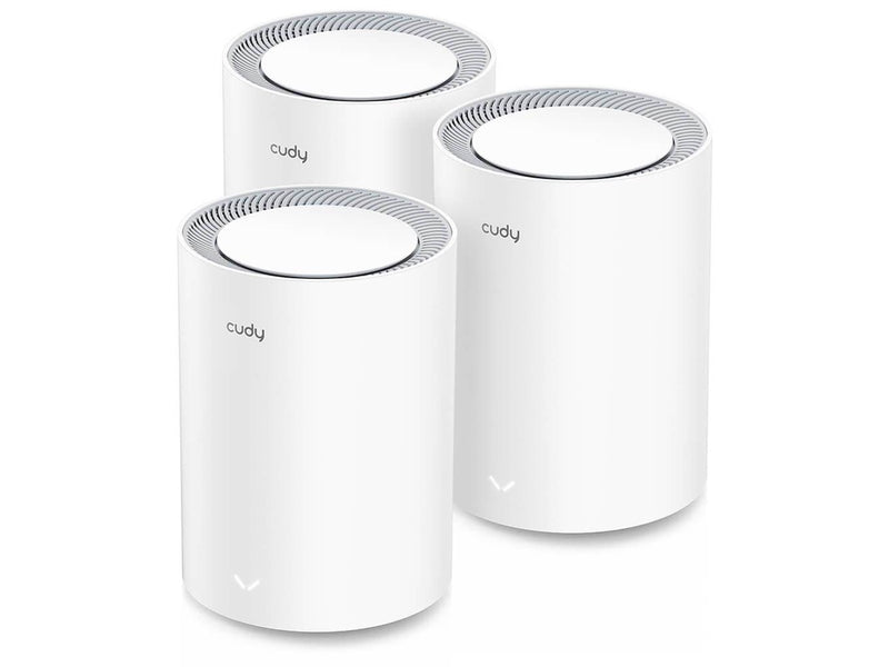 Cudy Mesh Solution M3000 3-pack AX3000 Gigabit Wi-Fi 6 2.5G White - Mesh router Wi-Fi 6