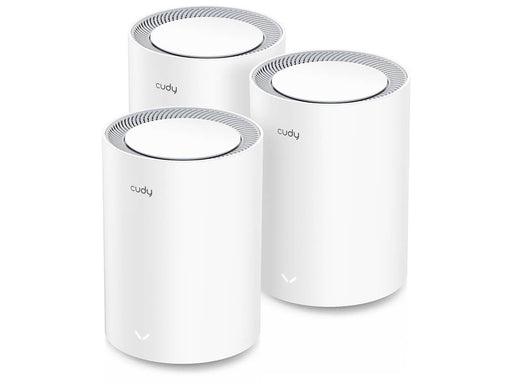 Cudy Mesh Solution M3000 3-pack AX3000 Gigabit Wi-Fi 6 2.5G White - Mesh router Wi-Fi 6