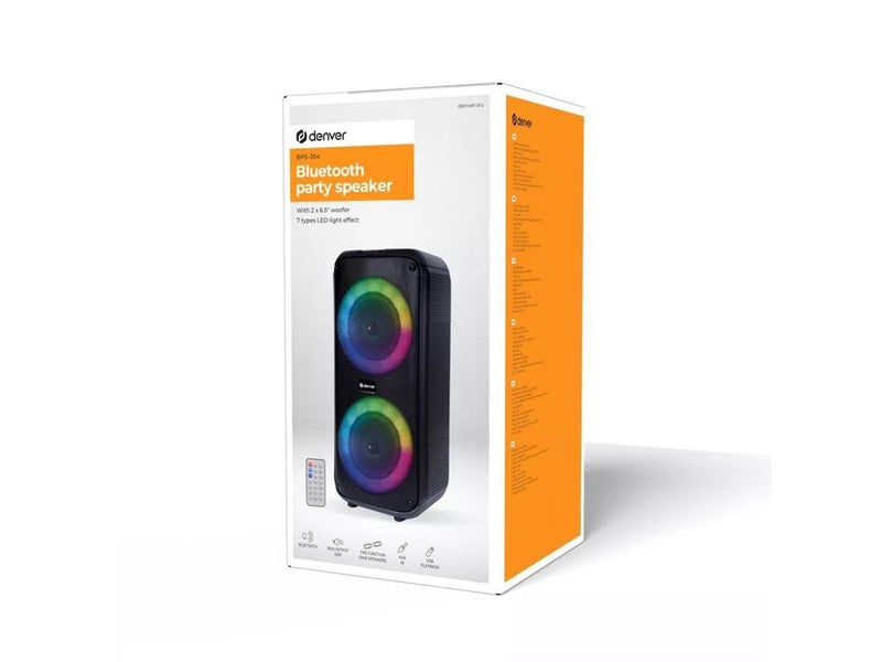 DENVER BPS-354 - Portable Party Speaker - 200W - Bluetooth  *DEMO*