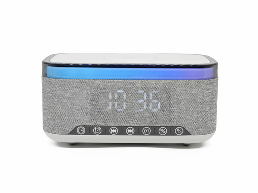 DENVER CRQ-225 - FM Clock Radio - with Bluetooth function & wireless charging - Gray - FM