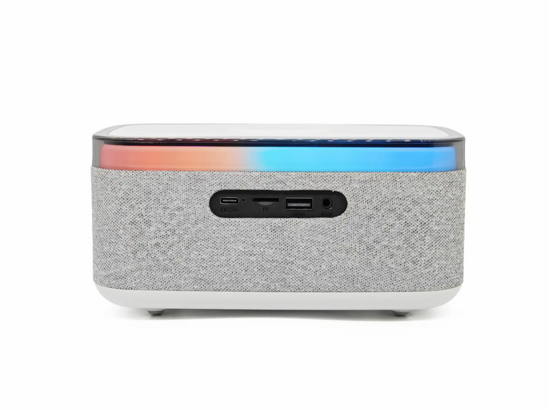 DENVER CRQ-225 - FM Clock Radio - with Bluetooth function & wireless charging - Gray - FM