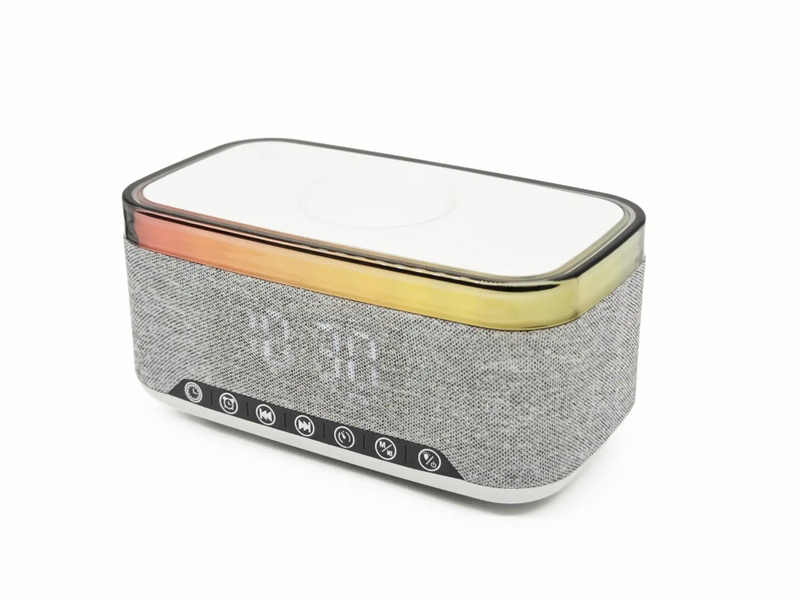 DENVER CRQ-225 - FM Clock Radio - with Bluetooth function & wireless charging - Gray - FM