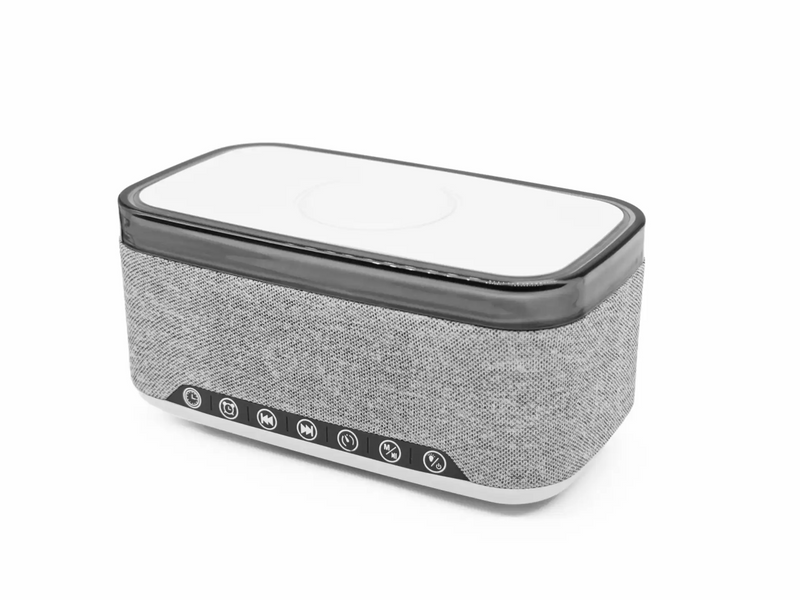 DENVER CRQ-225 - FM Clock Radio - with Bluetooth function & wireless charging - Gray - FM