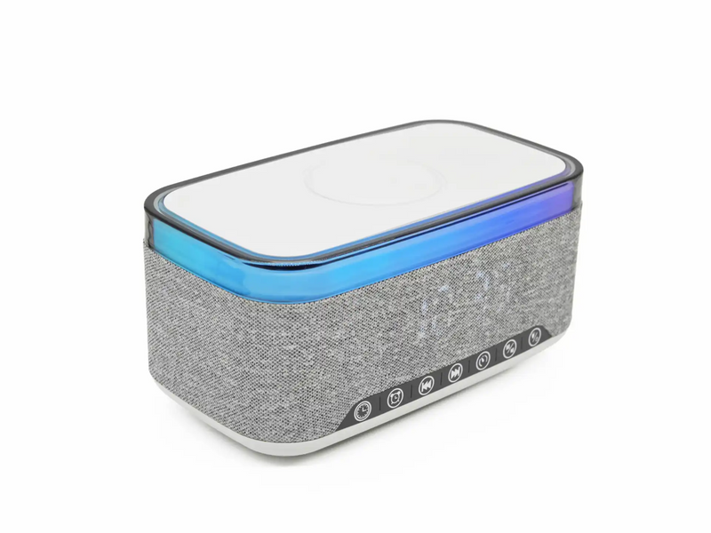 DENVER CRQ-225 - FM Clock Radio - with Bluetooth function & wireless charging - Gray - FM