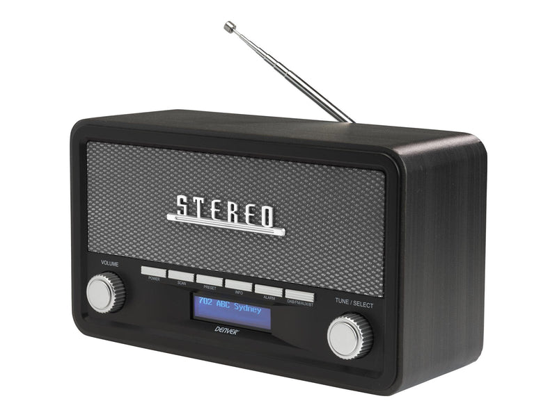 DENVER DAB-18DARKGREY - DAB portable radio - Bluetooth - DAB/DAB+/FM - Stereo - Grau