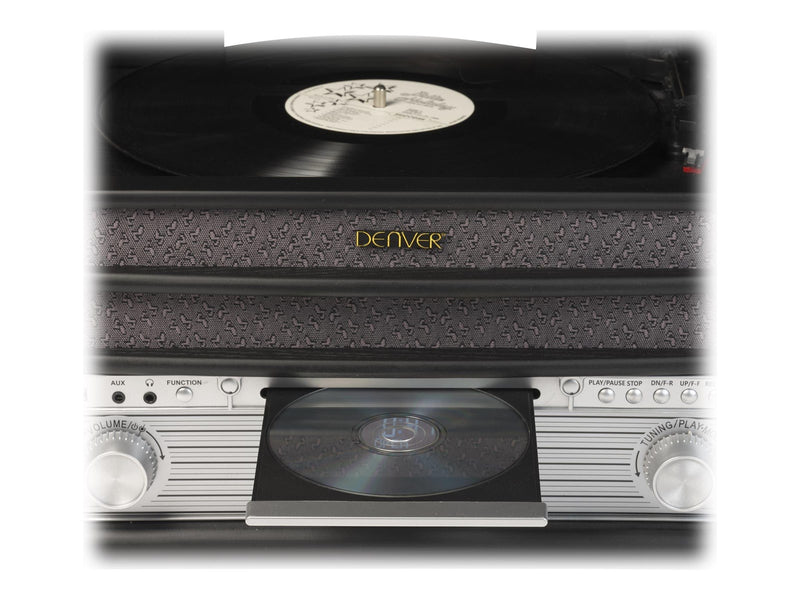 DENVER MRD-51 - Retro music system - LP - CD - FM - DAB - Black
