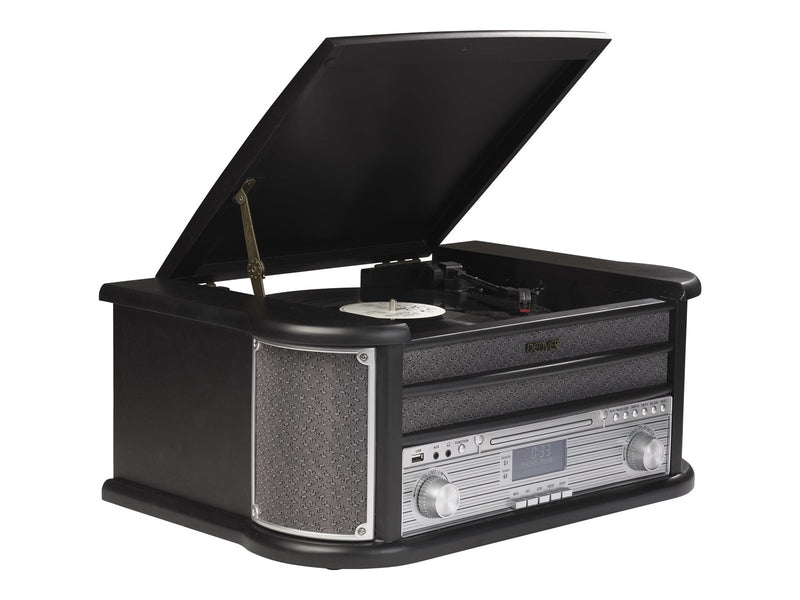DENVER MRD-51 - Retro music system - LP - CD - FM - DAB - Black