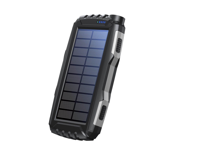 DENVER PSO-20010 MK2 – Solar Powerbank with 20.000mAh Battery and Triple USB Output - 20000 Ah