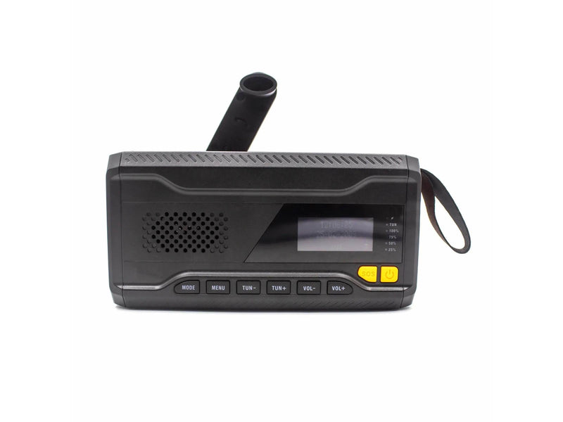DENVER SCD-2033 - Emergency Radio - Solar - Dynamo - 2000mAh Powerbank - DAB/FM - schwarz
