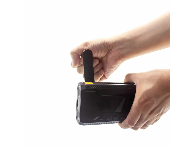 DENVER SCD-2033 - Emergency Radio - Solar - Dynamo - 2000mAh Powerbank - DAB/FM - schwarz