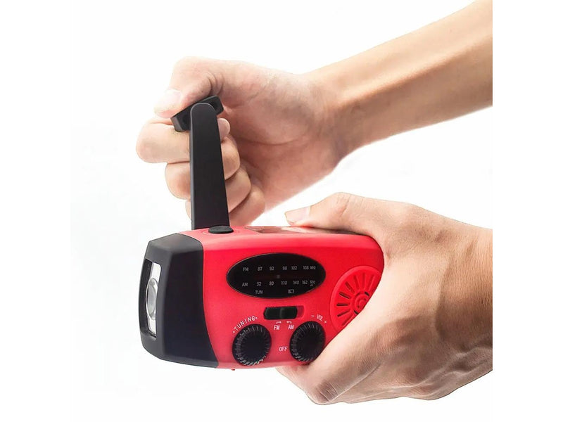 DENVER SCR-2005 - Emergency Radio - Solar - Dynamo - 2000 mAh Powerbank - FM