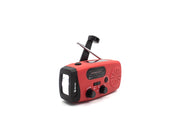 DENVER SCR-2007 - Emergency Radio - Solar - Dynamo - 2000 mAh Powerbank - FM - FM - Mono - Rot