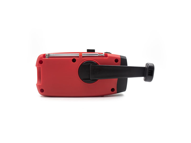 DENVER SCR-2007 - Emergency Radio - Solar - Dynamo - 2000 mAh Powerbank - FM - FM - Mono - Rot