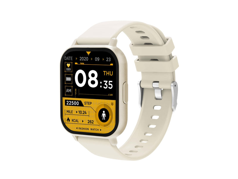 DENVER SWC-176BE Beige - Bluetooth Smart Watch with health sensors & call function
