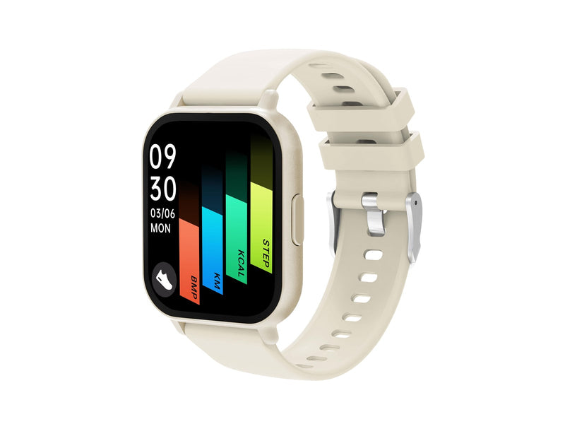 DENVER SWC-176BE Beige - Bluetooth Smart Watch with health sensors & call function