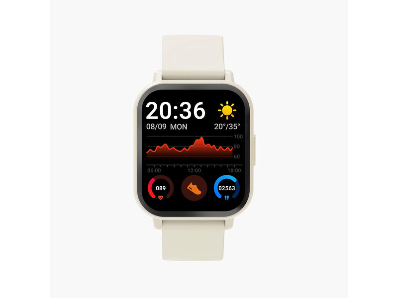 DENVER SWC-176BE Beige - Bluetooth Smart Watch with health sensors & call function