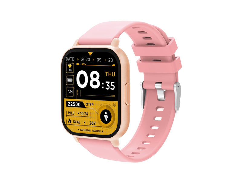 DENVER SWC-176RO Rose - Bluetooth Smart Watch with health sensors & call function