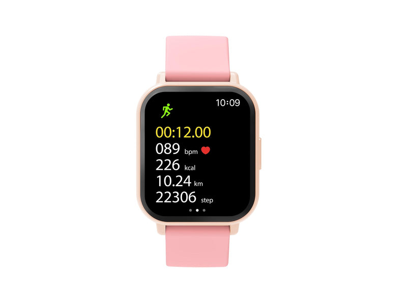 DENVER SWC-176RO Rose - Bluetooth Smart Watch with health sensors & call function