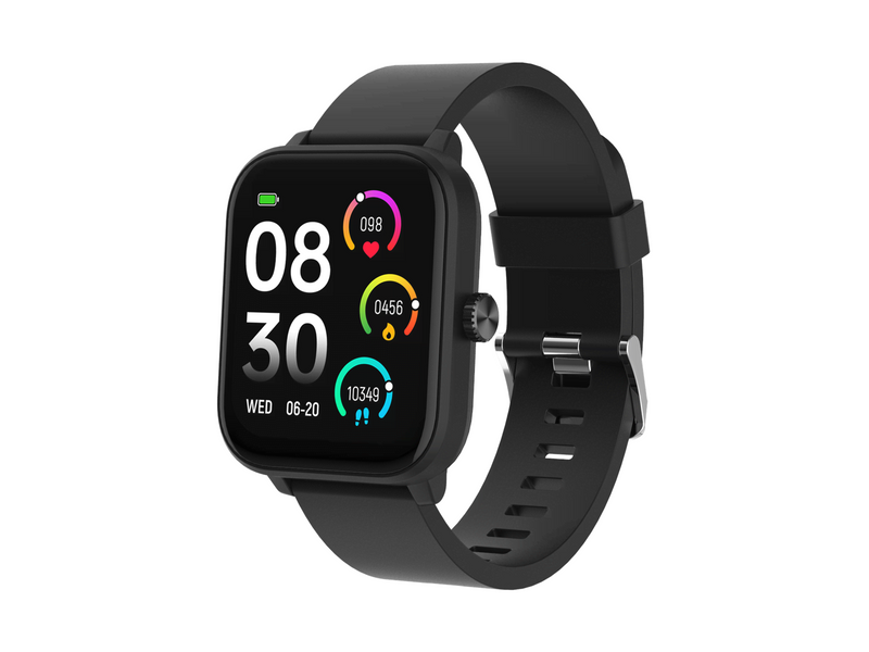DENVER SWG-155B BLACK - GPS Smart Watch with Heart Rate Blood oxygen sensor & call function