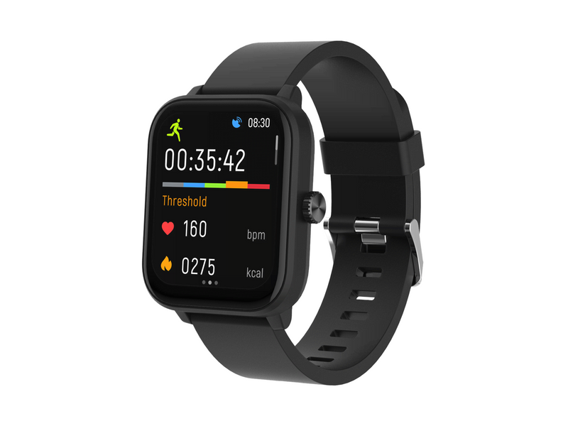 DENVER SWG-155B BLACK - GPS Smart Watch with Heart Rate Blood oxygen sensor & call function