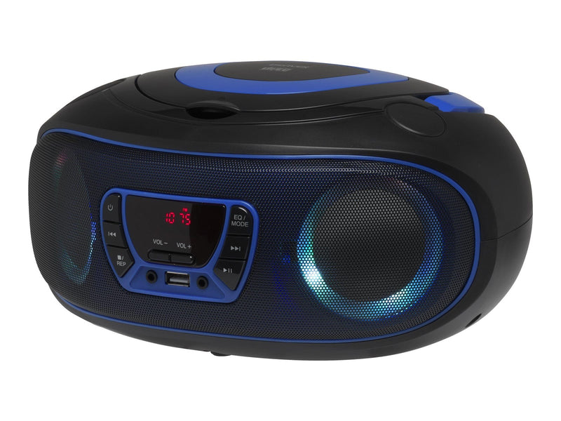 DENVER TCL-212BT - Blue - Boombox - CD - FM - USB - Bluetooth