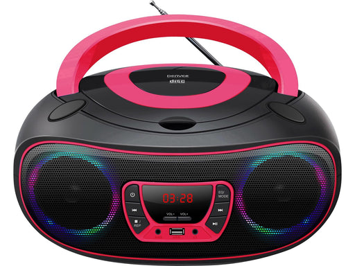 DENVER TCL-212BT - Pink - Boombox -  CD - FM - USB - Bluetooth