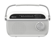 DENVER TRB-67W - FM analogue radio with Bluetooth function - white