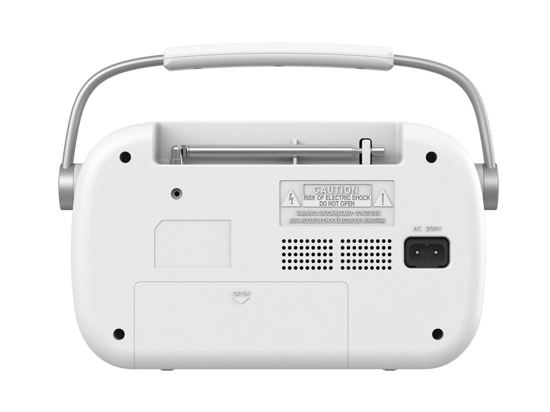 DENVER TRB-67W - FM analogue radio with Bluetooth function - white