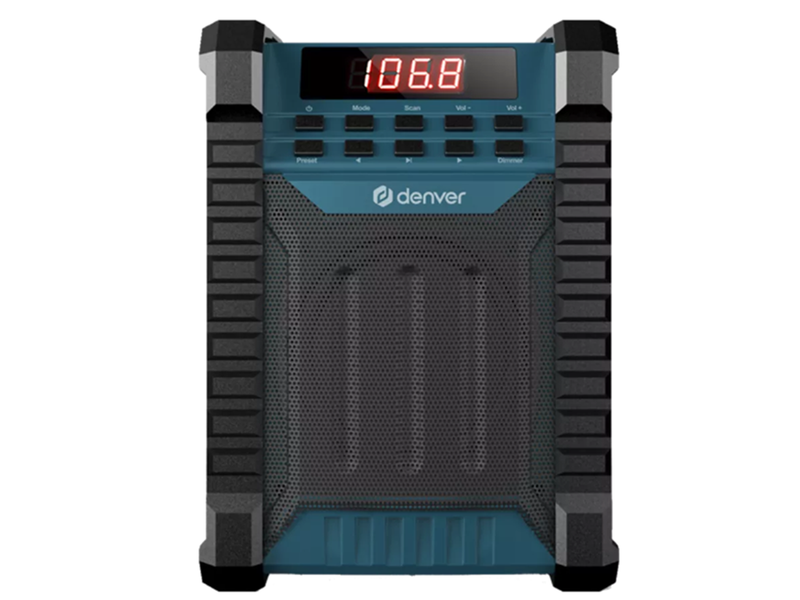 DENVER WRB-60 Workradio - FM & Bluetooth - 10 Watt - FM