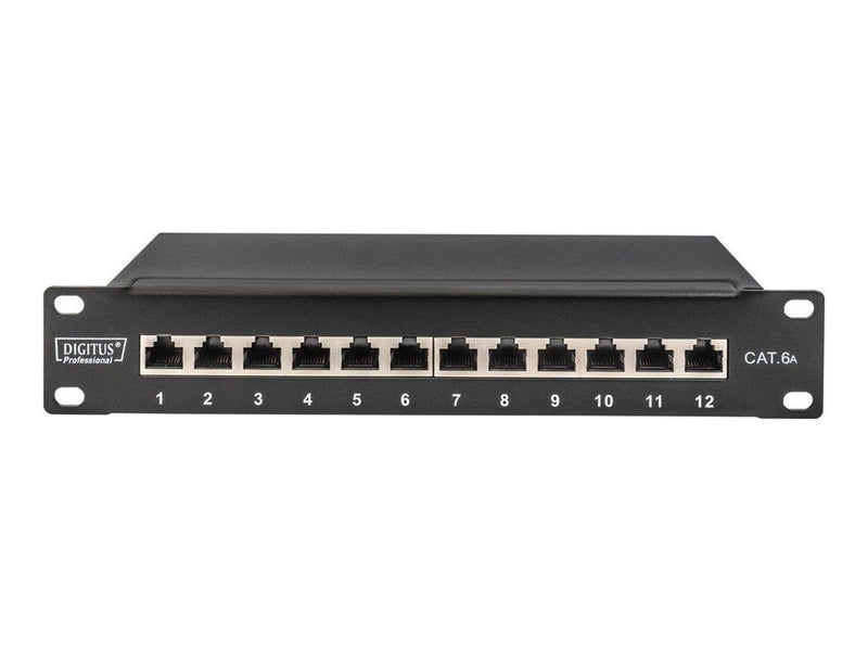 DIGITUS 12-Port Cat6A Shielded Patch Panel