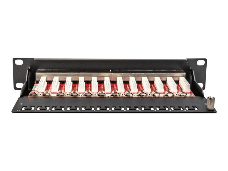 DIGITUS 12-Port Cat6A Shielded Patch Panel