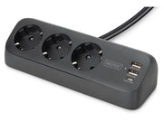 DIGITUS 3-Way Desk Power Socket.