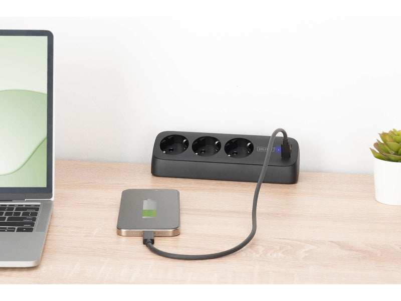 DIGITUS 3-Way Desk Power Socket.
