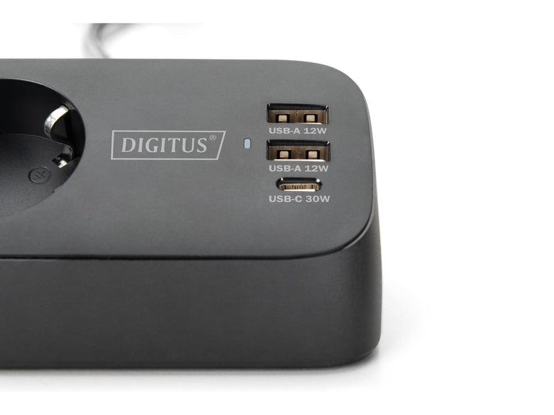 DIGITUS 3-Way Desk Power Socket.