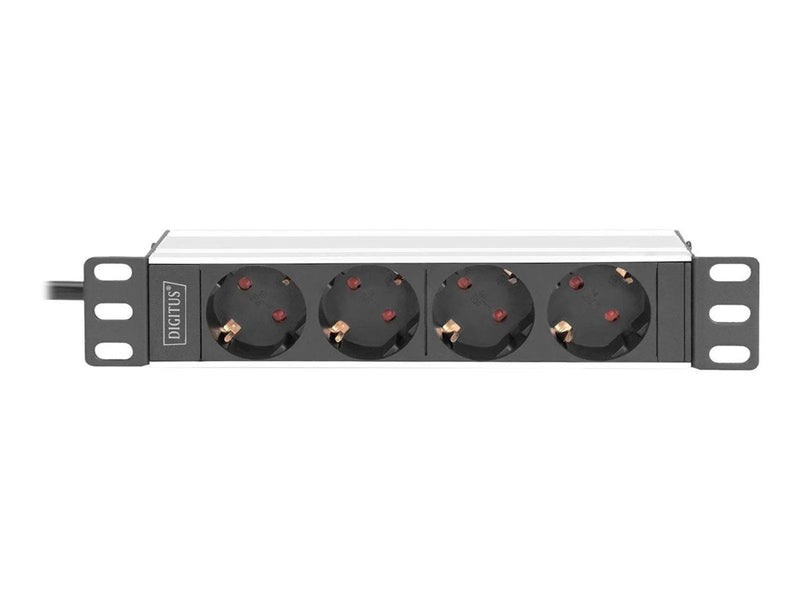 DIGITUS 4-Port - 1U - Aluminum PDU