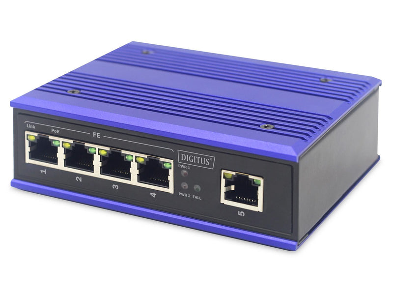 DIGITUS 4-port Fast Ethernet PoE