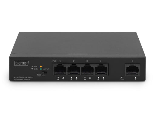 DIGITUS 4+1 Port Ethernet Unmanaged PoE Switch